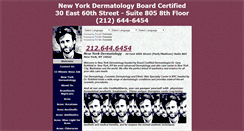 Desktop Screenshot of dermatologistsnyc.com